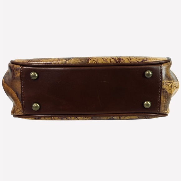 Patricia Nash Gracchi Italian Sketchbok Leather Satchel Handbag Purse - Picture 8 of 11